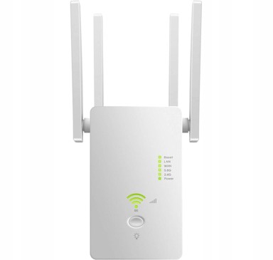 KOANNI Wi‑Fi repetitor, Dual Band, 1200 Mb/s, bijeli
