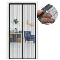 NIKCORP Magnetna mreža protiv insekata za vrata 85x240 cm, crna