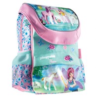 PLAYMOBIL Anatomska školska torba 502020093, Fairies Unicorn, set 5 u 1