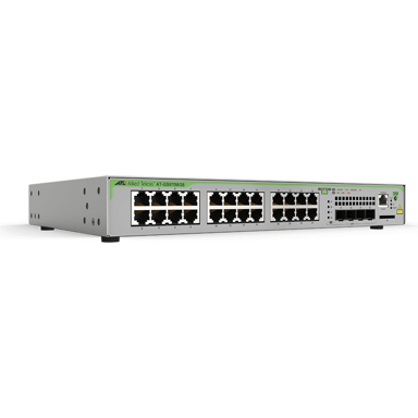 ALLIED TELESIS Switch GS970M, 24 x Gigabit Ethernet, L3, PoE, 1U, siva