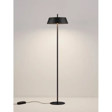NOVA LUCE Podna svjetiljka VELIO LED prigušiva 28 W 3000 K crna