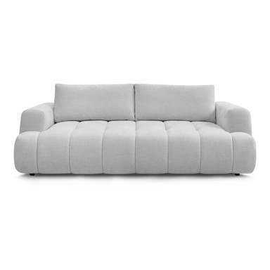 BOBOCHIC PARIS Svijetlo siva sklopiva/s prostorom za odlaganje sofa 251 cm Fuji, 251x113x88 cm