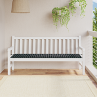Jastučić za vrtne klupe 180x50x4 cm Oxford tkanina karirani uzorak