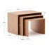 KAVE HOME Pomoćni stolići Litto 40x60 cm set 3 kom u dekoru hrasta