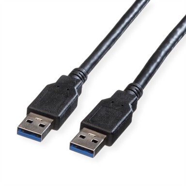 ROLINE USB3.2 Gen 1 kabel, TIP A-A M/M, 3.0m, crni
