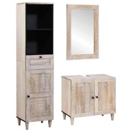 Set namještaja za kupaonicu 3-dijelni bijelo 38 x 33 x 160 cm