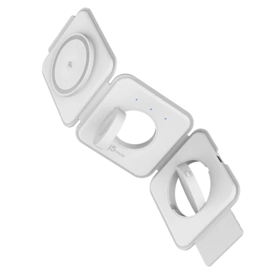 J5CREATE Bežična punionica Qi2 3u1 magnetska putna