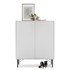 HAMMEL FURNITURE Bijelo-crna visoka komoda 91x111 cm