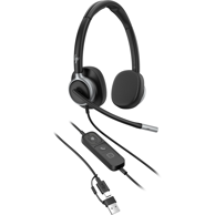 HP Slušalice Poly Mission 625 Stereo USB Wired Headset, žične
