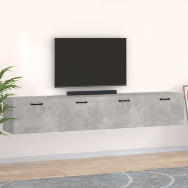 Zidni ormarići, 2 kom, 100 x 36,5 x 35 cm, beton sivi