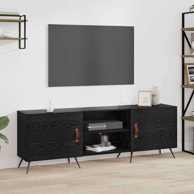 TV ormar, 150 x 30 x 50 cm, konstruirano drvo, crni hrast