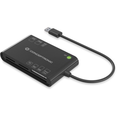 CONCEPTRONIC Čitač kartica 7-u-1, USB-A 2.0, crni