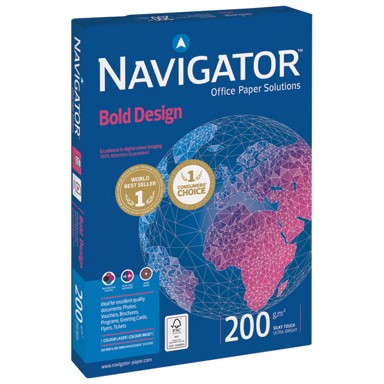 NAVIGATOR Papir A4 200 g Bold Design, 150 listova
