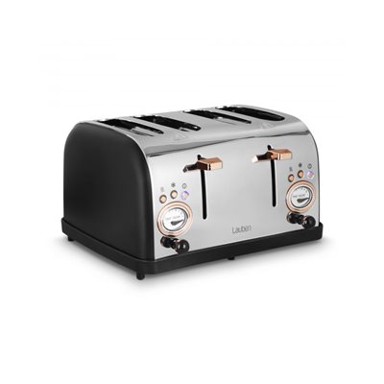 LAUBEN Toster 1500BC, 1500W, 4 utora, srebrni