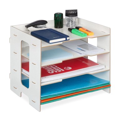 NORTHIX MDF organizator dokumenata s 3 pretinca i policom