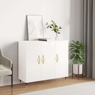Komoda 90 x 34 x 80 cm, od konstruiranog drva, bijela