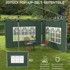 HOMESTAR Set bočnih panela za paviljon 2 kom 295 x 195 cm, zeleni