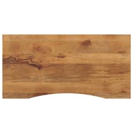 Ploča za radni stol zaobljena 120 × 50 × 2,5 cm, drvo mango