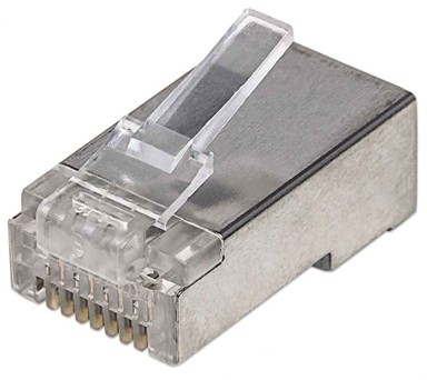INTELLINET STP konektor CAT5e RJ45, modularni Pro Line, trostruki terminal, 100 komada
