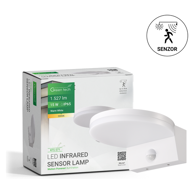 GREEN TECH LED zidna svjetiljka sa senzorom Kfs-071 15 W 3000 K, bijela