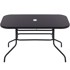 SPRINGOS Stol, vrtni, metalni, 140x80 cm, crni