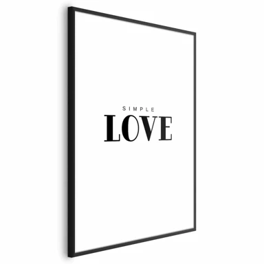 Plakat Simple Love, 60x90 cm, crni okvir