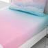 CATHERINE LANSFIELD Dječja plahta s gumom za bračni krevet 135x190 cm Ombre Rainbow Clouds plava/ružičasta