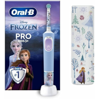 ORAL-B Dječja električna četkica za zube Vitality Pro Frozen, crno/siva
