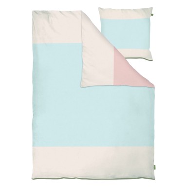 METTE DITMER DENMARK Posteljina Colore 140x220 cm za krevet za jednu osobu/produženi krevet od pamučnog perkala svijetlo plava