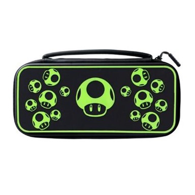 PDP Torbica 1-Up Glow In The Dark, crno-zelena, za Nintendo Switch