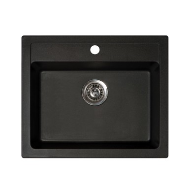 METALAC Sudoper standardni XGRANIT XQUADRO, crni