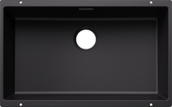 BLANCO Sudoper SUBLINE 700-U SILGRANIT bez InFino pribora, crni