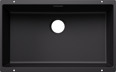 BLANCO Sudoper SUBLINE 700-U SILGRANIT bez InFino pribora, crni