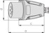 WSM Fiksni utikač 16A 400V 5P IP44 16/5