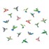 AMBIANCE Set naljepnica za prozore 20 kom 40x60 cm Hummingbirds 