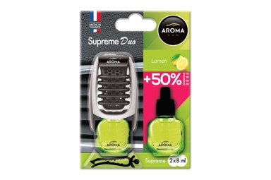 AROMA CAR Osvježivač zraka za auto Supreme Duo Lemon