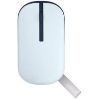 ASUS Miš Marshmallow MD100, bežični, RF + Bluetooth, 1600 DPI, sivi