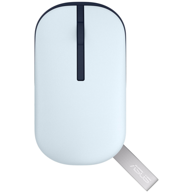 ASUS Miš Marshmallow MD100, bežični, RF + Bluetooth, 1600 DPI, sivi
