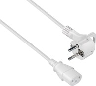 TRANSMEDIA Naponski kabel C13 jack, 2,5m, bijela