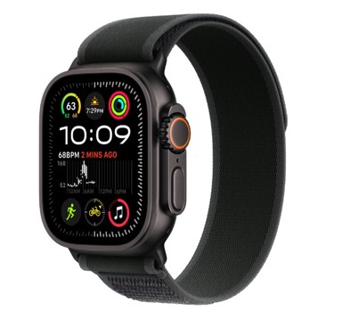 APPLE Pametni sat Ultra2 v2 Cellular, 49mm, crno Titanium kućište, crni Trail Loop - M/L