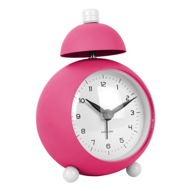 KARLSSON Budilica Chaplin ø 9 cm, prirodna