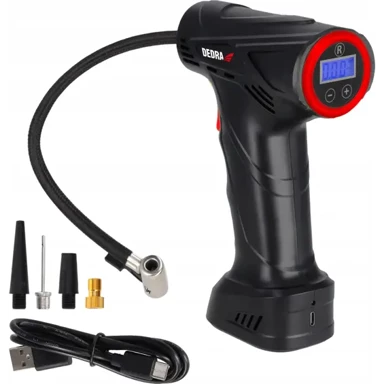 DEDRA Bežična električna pumpa DEPP010, 150 PSI, 1500 mAh, LED zaslon