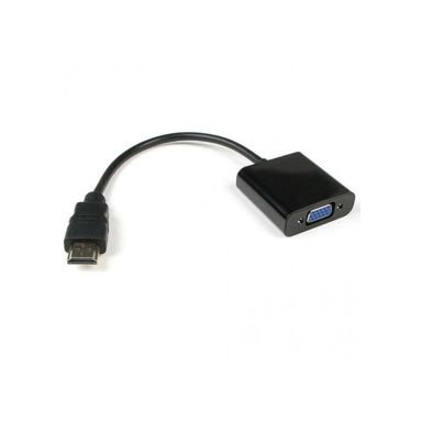 TECHLY Adapter HDMI na VGA i 3,5 mm 0,15 m, crni