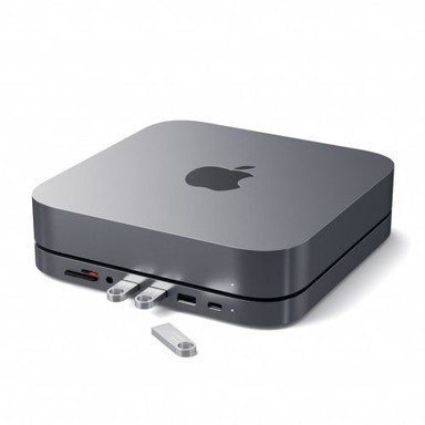 SATECHI Stalak i hub Mac Mini, aluminijski, siva