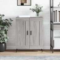 Komoda, 69,5 x 34 x 90 cm, konstruirano drvo, sivi hrast sonoma