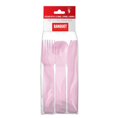 BANQUET Pribor za jelo 9/1 roza
