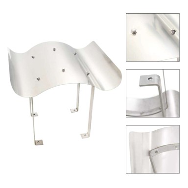 Kapa za dimnjak, 50 x 50 x 37 cm, nehrđajući čelik, srebrna