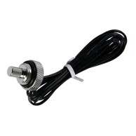 BITSPOWER Čep za zatvaranje, s temperaturnim senzorom, G1/4 inča IG, 90 cm, sjajno srebrni