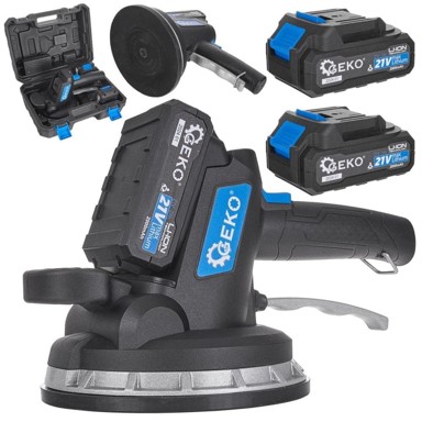 GEKO Vibracijska ploča za postavljanje pločica 21V, vakuumsko prianjanje, 180 mm, baterijska