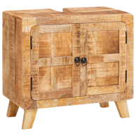 Kupaonski ormar, čvrsto drvo manga, smeđi